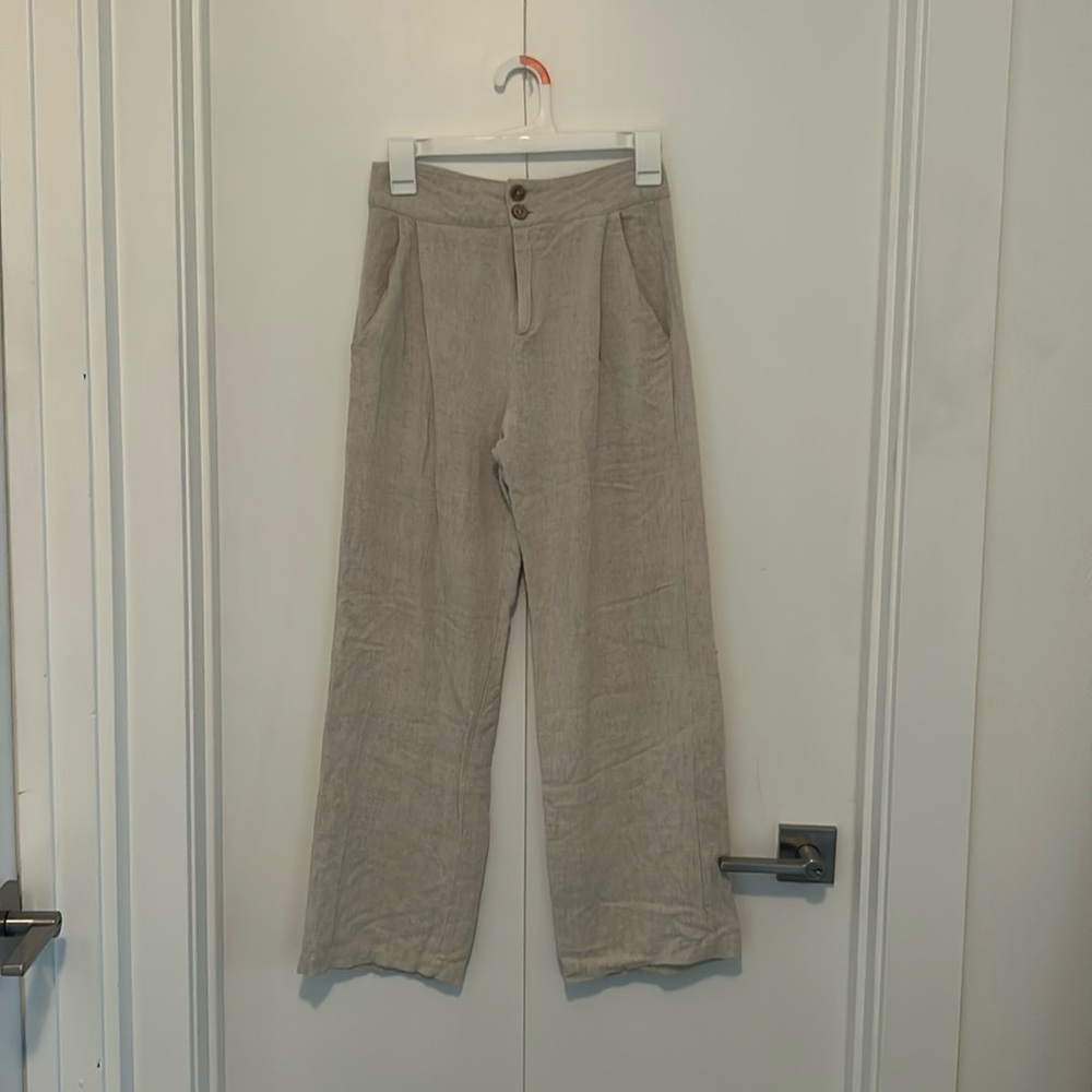Lightweight linen pants